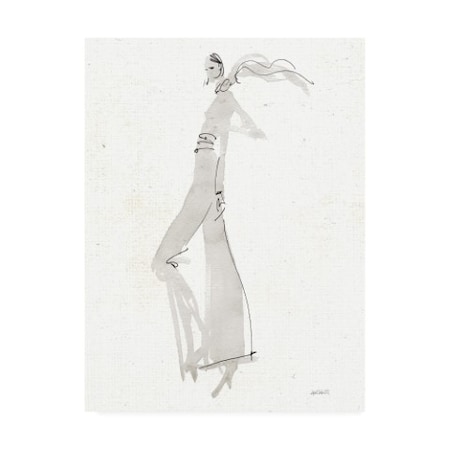 Anne Tavoletti 'La Fashion III Gray V2' Canvas Art,14x19